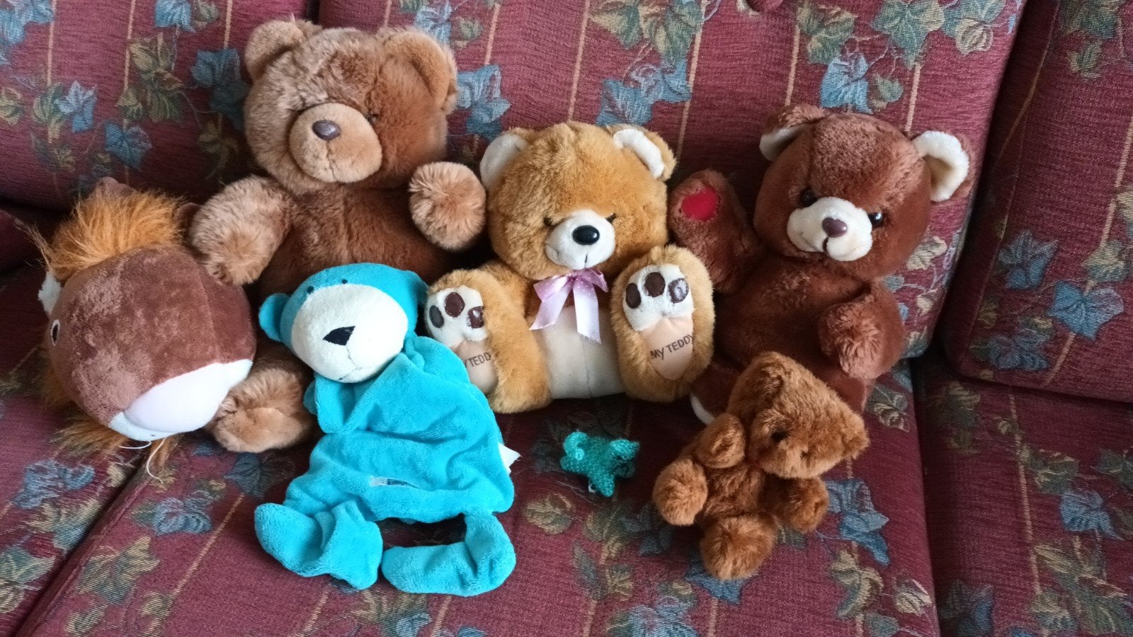 Verschillende beren en een Difrax knuffel, Ophalen, Gebruikt, Overige merken, Beer