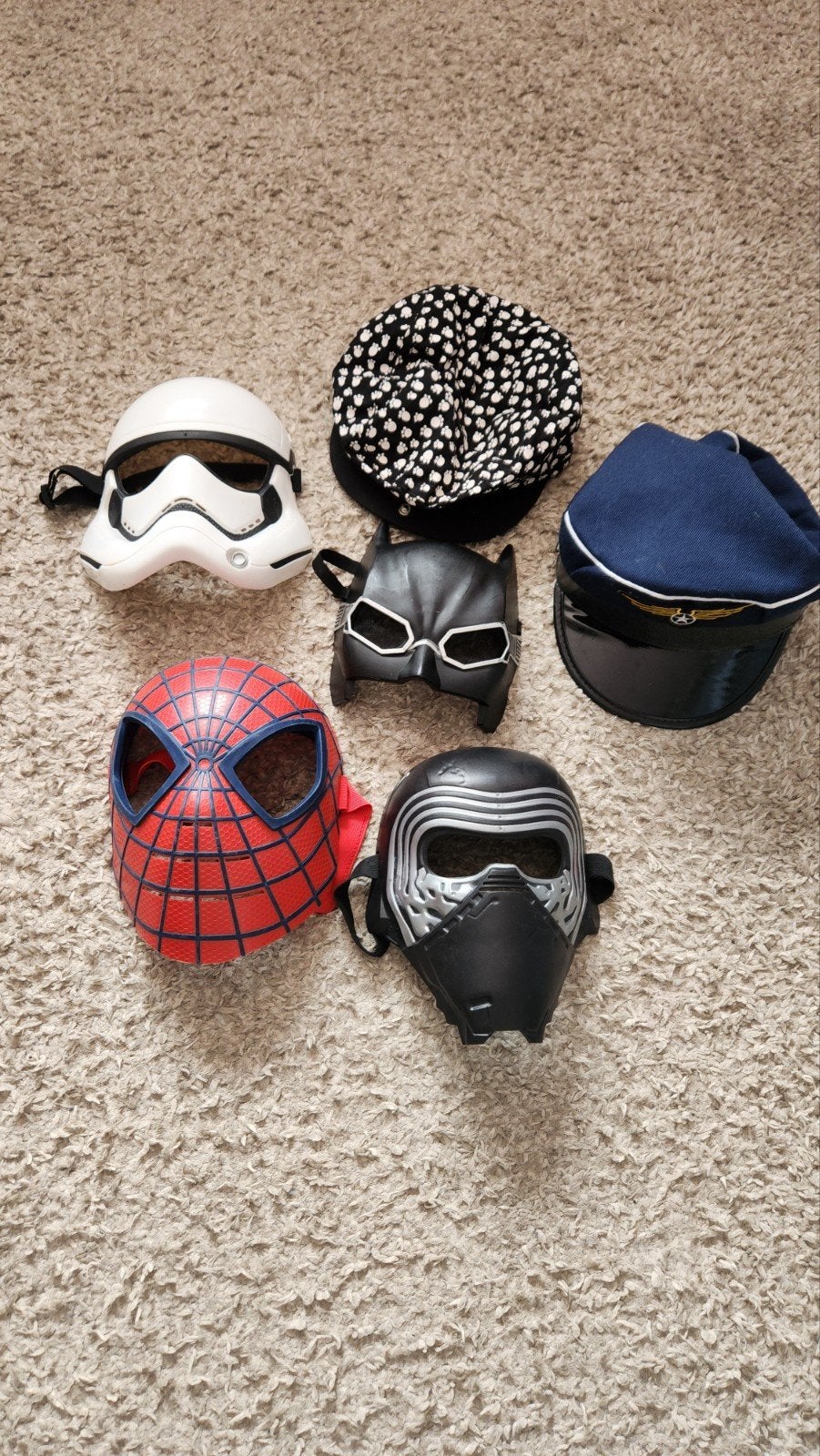 Verkleedset: maskers en petten voor kinderen, Ophalen of Verzenden, Gebruikt, Jongen of Meisje