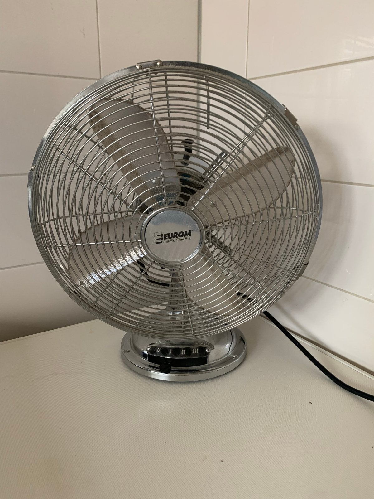 Eurom VTM 12 Tafelventilator - Krachtige en Compact, Ophalen, Gebruikt, Tafelventilator