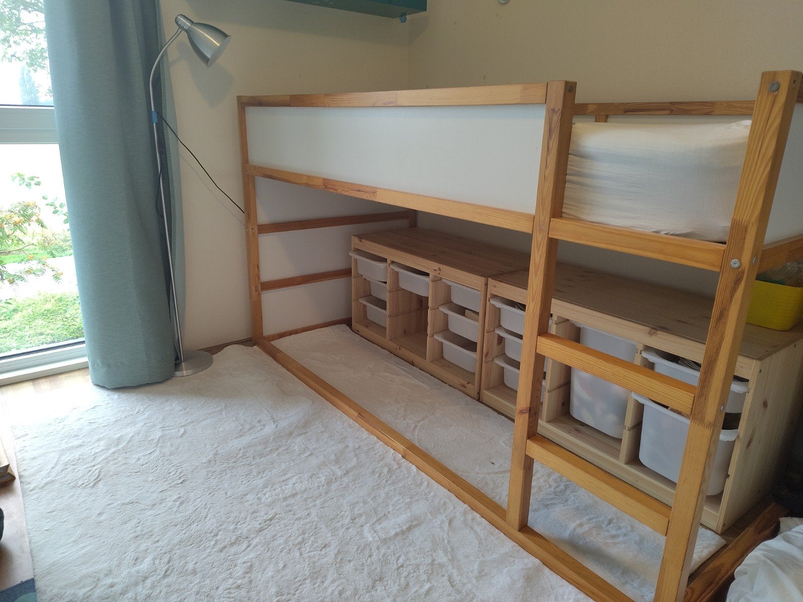 Omkeerbaar bed, Kura van Ikea, 90*200, Ophalen, Zo goed als nieuw, Halfhoogslaper