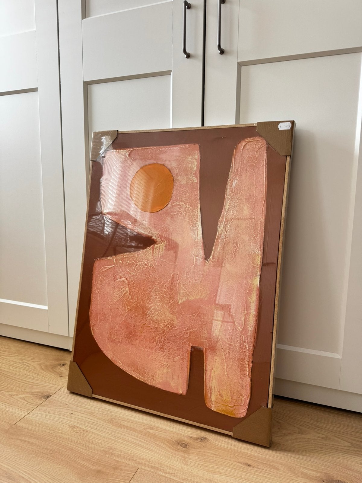 Schilderij abstract leen bakker, Ophalen