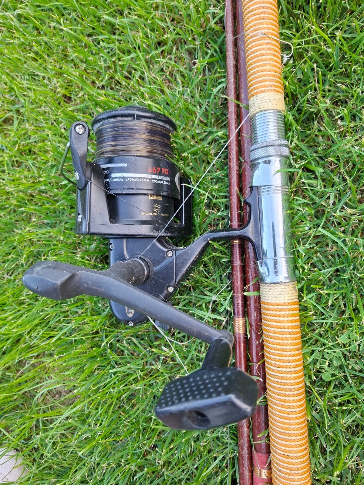 Complete vishengel met molen, Watersport en Boten, Ophalen, Gebruikt, Complete hengel