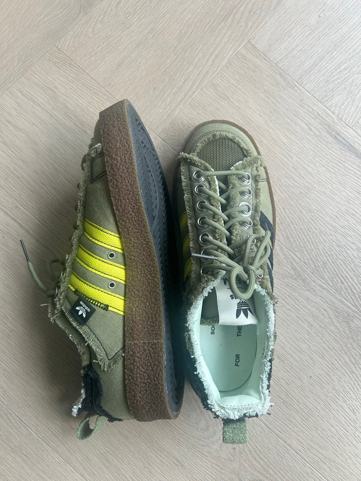 Adidas Campus 80s sneakers - Zo goed als nieuw, Verzenden, Groen, Sneakers of Gympen, Zo goed als nieuw