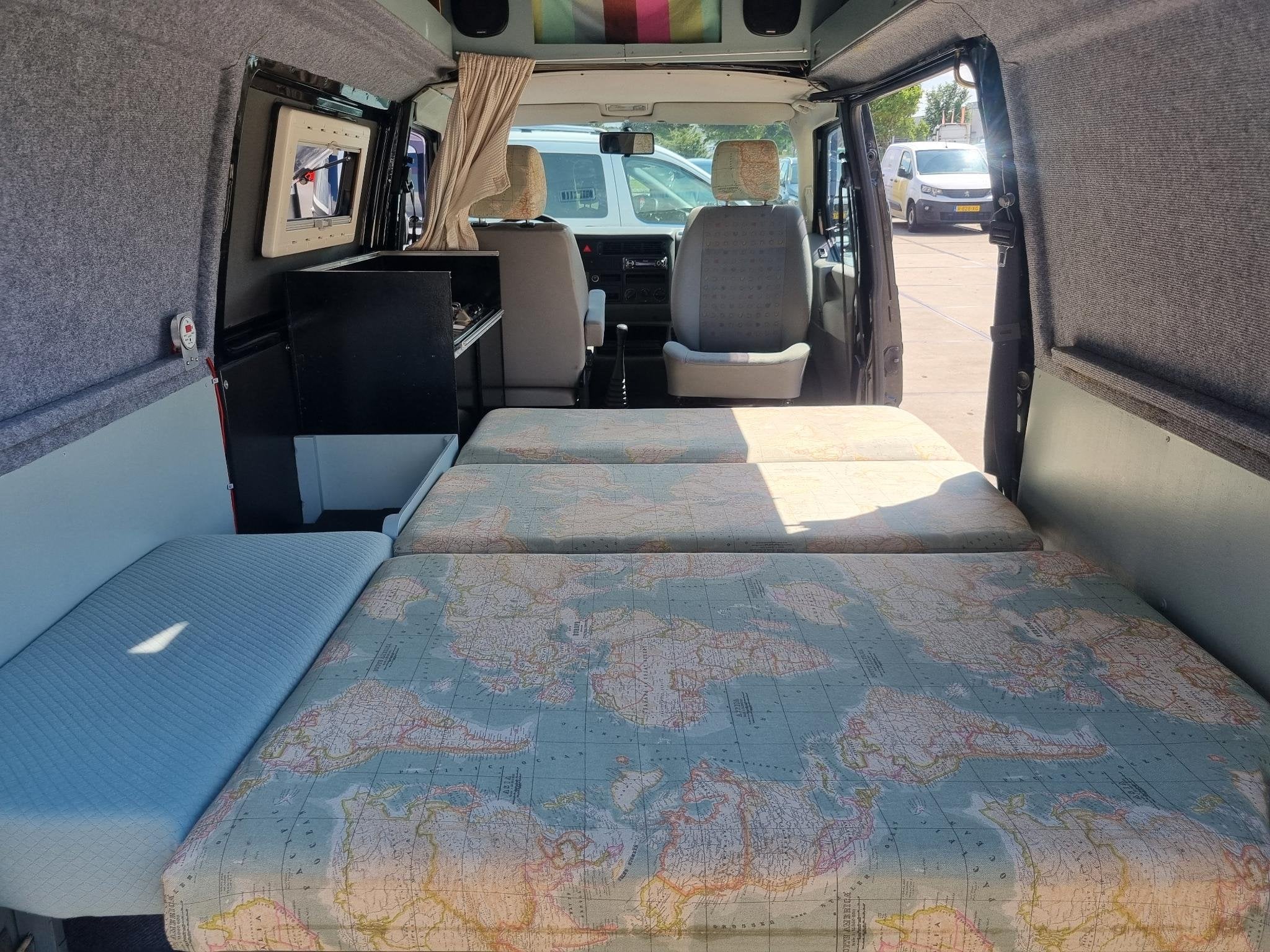 Volkswagen Transporter 1.9 L1-H2 Camper 4-PERS / NETTE CAMPE, Caravans en Kamperen, Campers, Pon's Automobielhandel BV., Verwarmde buitenspiegels