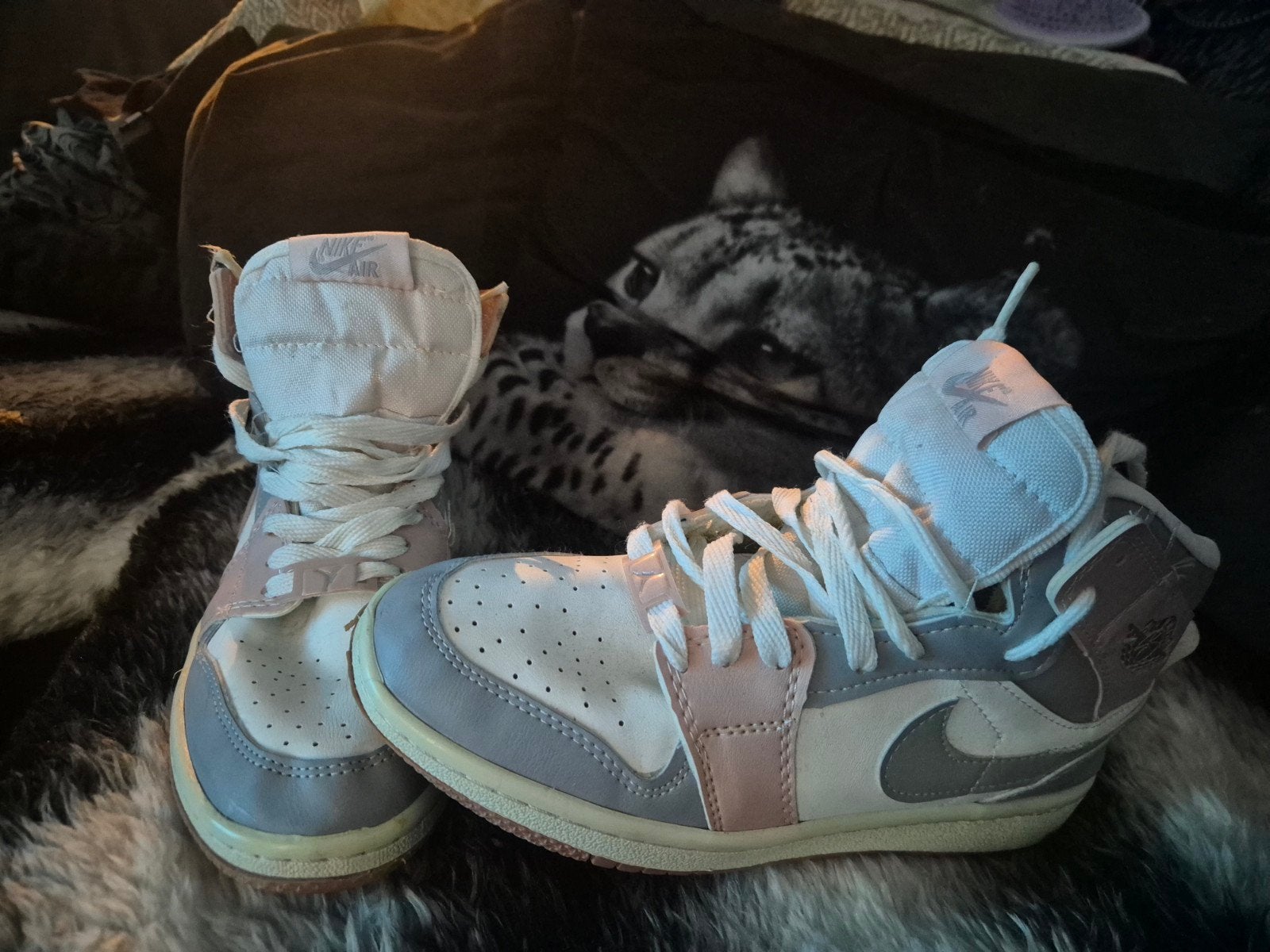 Air Jordan 1 Mid Milan, Ophalen, Zo goed als nieuw, Zwart, Sneakers of Gympen