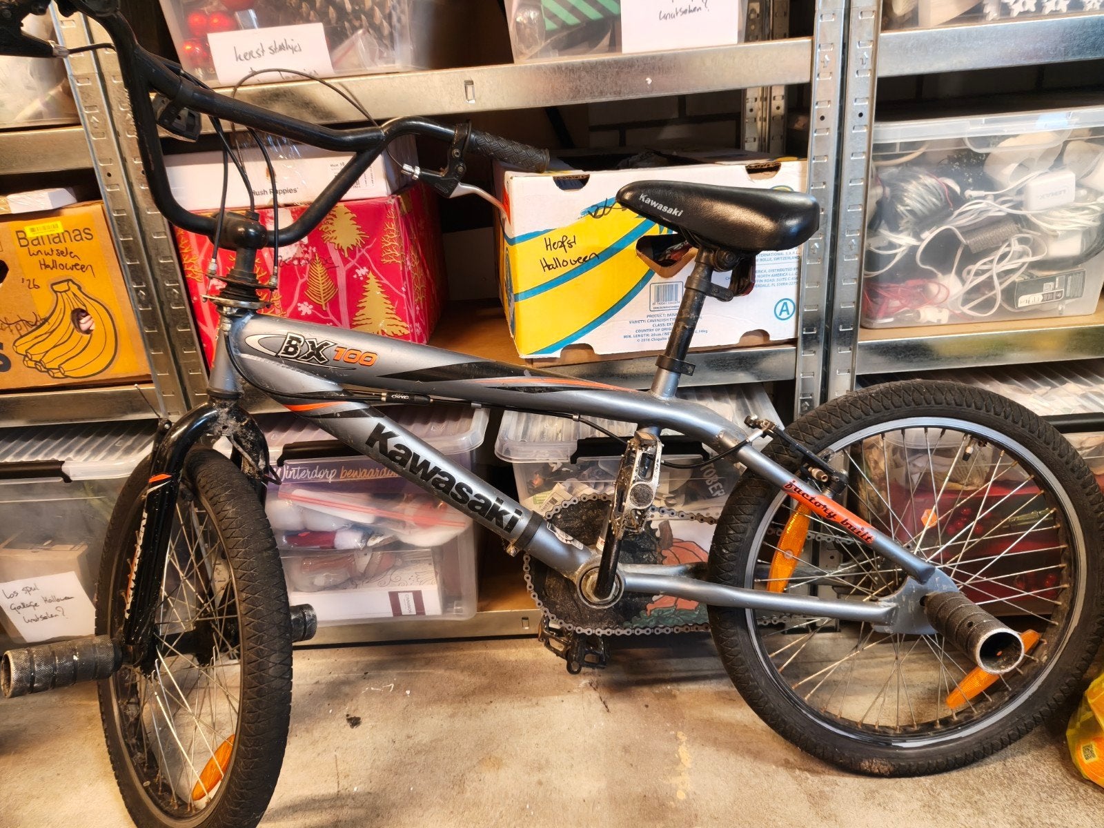 Kawasaki Stuntfiets - Werkt, Heeft Aandacht Nodig, Ophalen, Gebruikt, Staal, Velgrem