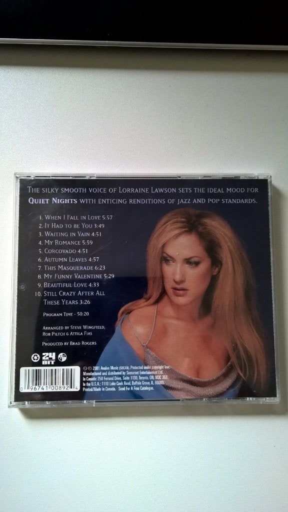Cd loiranne lawson - quiet nights, Ophalen, Zo goed als nieuw, Pop