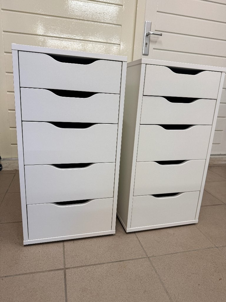 IKEA Alex ladekast – goede staat, Ophalen, Minder dan 50 cm, 5 laden of meer, Wit