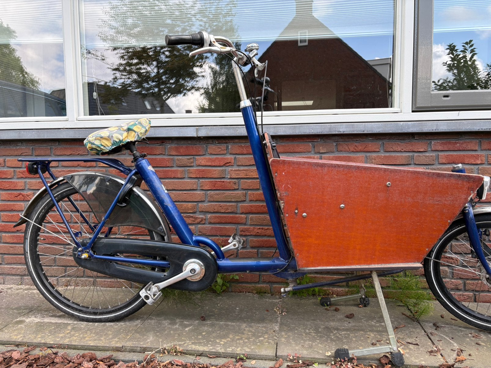 Cargobike short van Bakfiets, Fietsen en Brommers, Fietsen | Bakfietsen, Ophalen, Gebruikt, 3 kinderen, Fietsfabriek