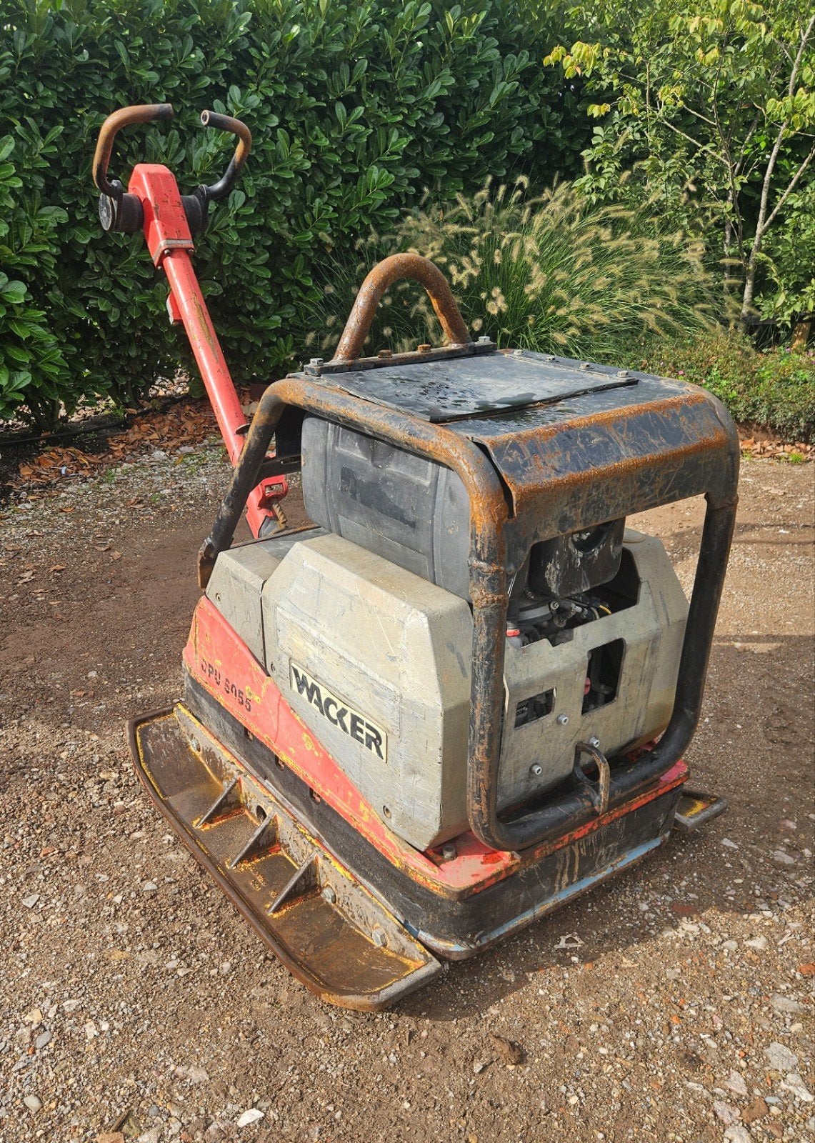 Wacker DPU 6055 trilplaat Hatz diesel 6 ton, Tuin en Terras, Ophalen, Gebruikt