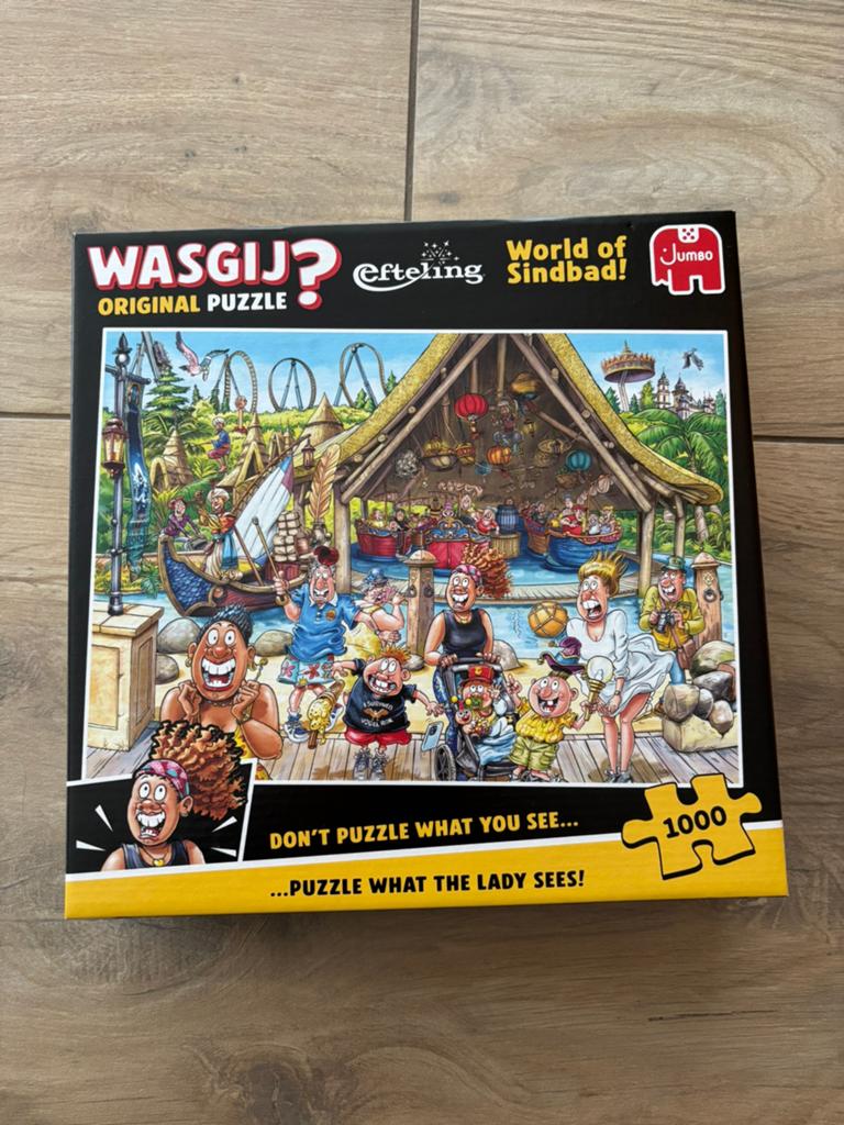 Wasgij Efteling. World of Sinbad!, Hobby en Vrije tijd, Denksport en Puzzels, Ophalen of Verzenden, 500 t/m 1500 stukjes, Zo goed als nieuw