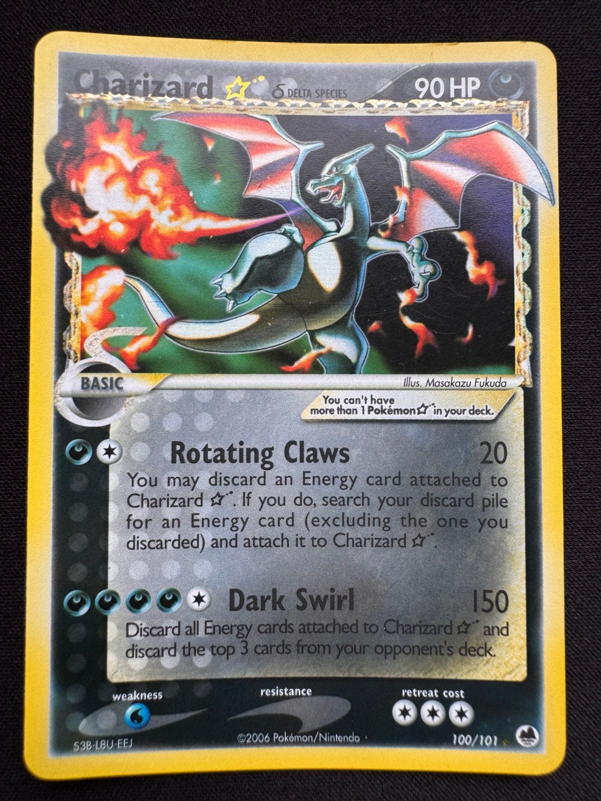 Charizard Gold Star δ Delta Species ENG | Excellent Conditie, Hobby en Vrije tijd, Verzamelkaartspellen | Pokémon, Ophalen, Zo goed als nieuw