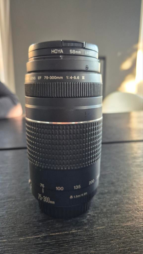 Canon EF 75-300mm f/4-5.6 III Telelens, Audio, Tv en Foto, Fotografie | Lenzen en Objectieven, Gebruikt, Telelens, Zoom, Ophalen of Verzenden