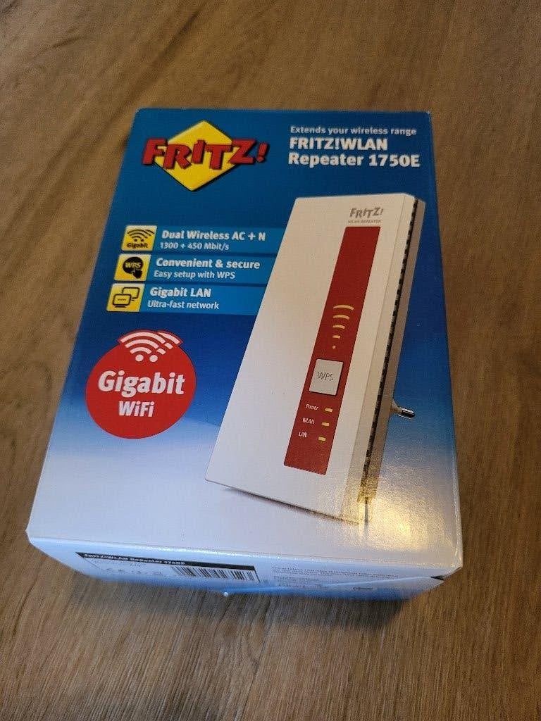 Fritz WLAN Repeater 1750e AC+N, Ophalen of Verzenden, Zo goed als nieuw, FRITZ!