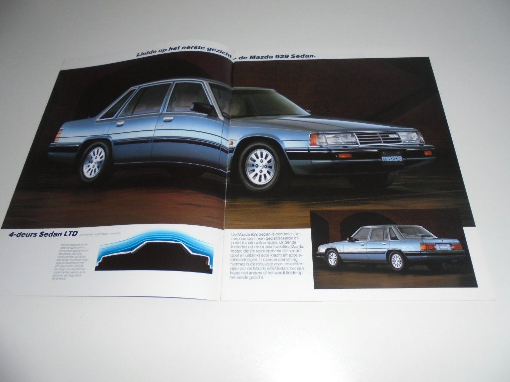 brochure Mazda 929  1985, Ophalen of Verzenden, Gelezen, Mazda