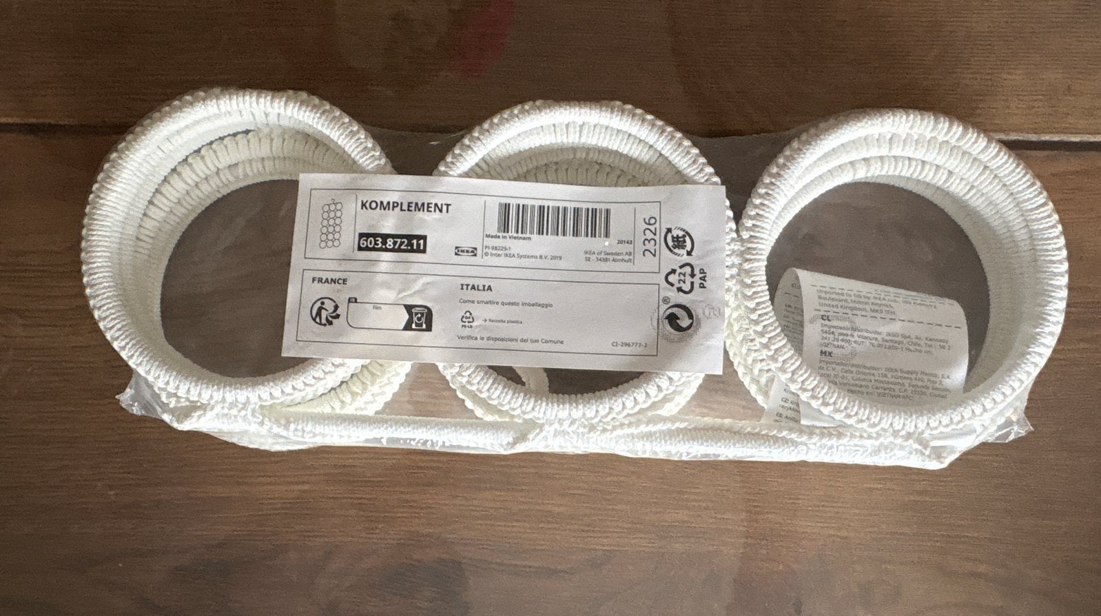 IKEA KOMPLEMENT Kledingroede Wit - Nieuw in verpakking, Ophalen of Verzenden, Nieuw, Kunststof, Kinderen en Volwassenen