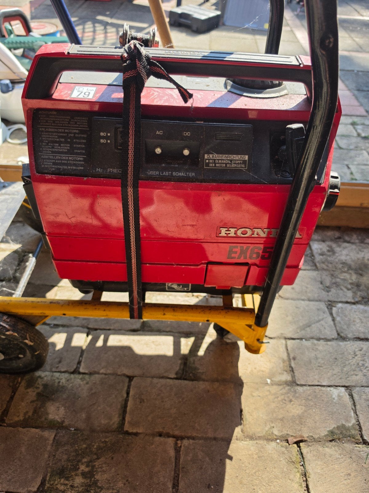 Honda EX650 Aggregaat - Compacte en Betrouwbare Stroom, Doe-het-zelf en Verbouw, Aggregaten, Ophalen, Gebruikt, Minder dan 5 kVA