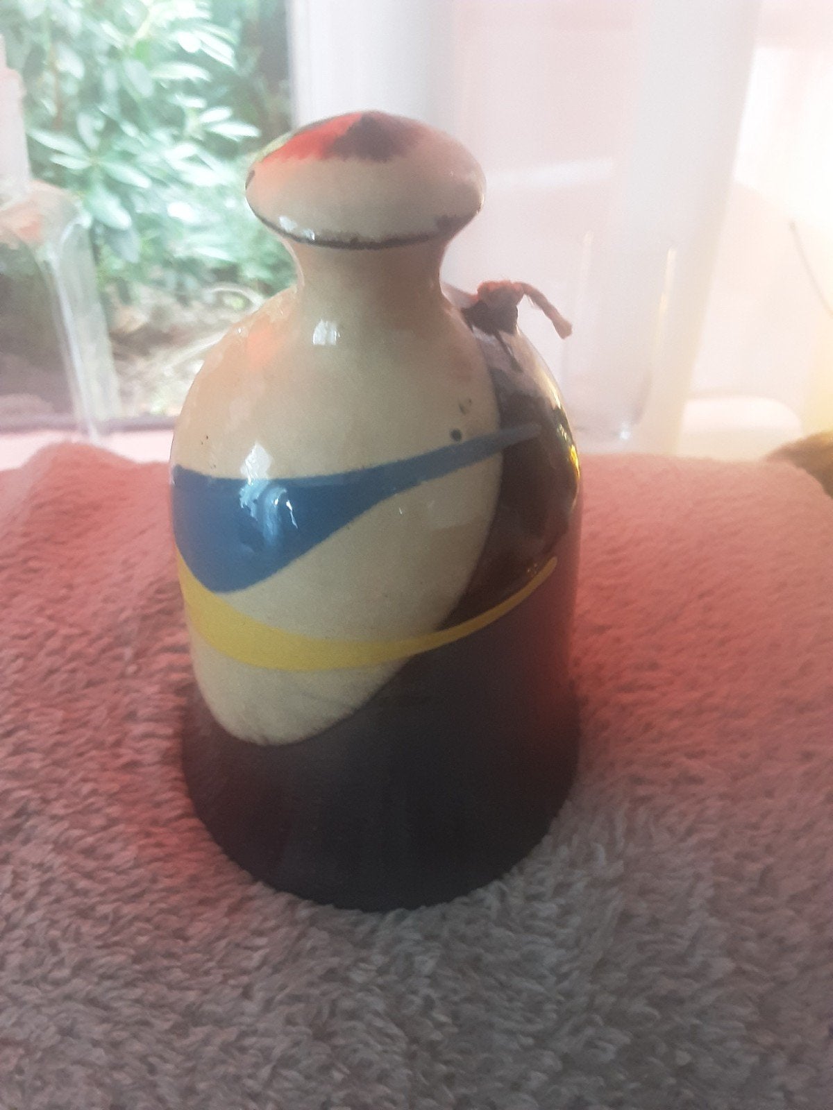 keramiek aardewerk tafelbel, Ophalen of Verzenden