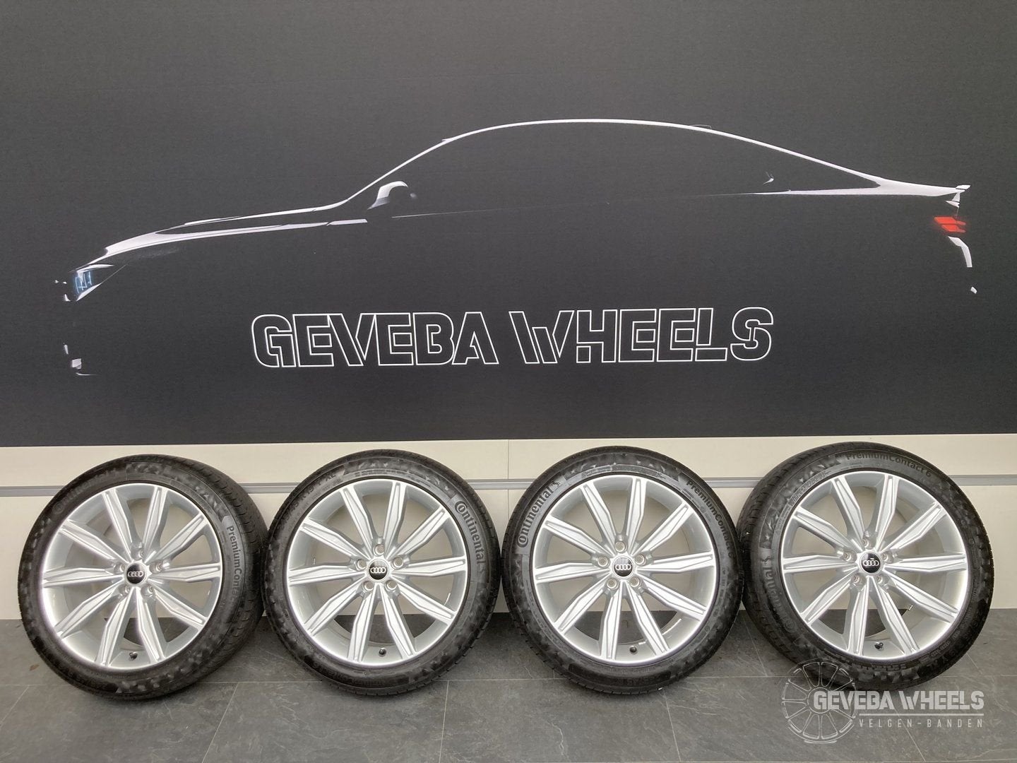 19” originele Audi A6 C8 velgen + banden 5x112 245/45/19 4K0, 19 inch, -, -, Banden en Velgen