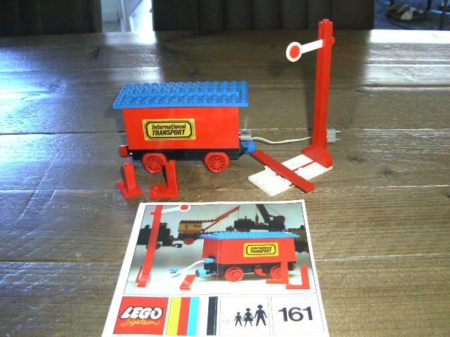 lego trein batterijwagonset 161, Overige thema's, Lego, Compleet, Ophalen of Verzenden