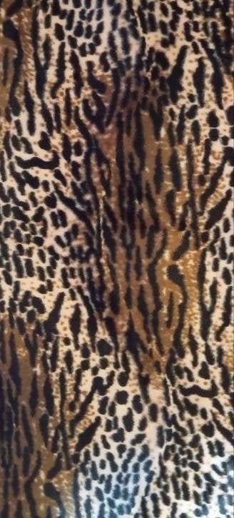 een schitterende tijger-panter print, lap stof met vleug, Hobby en Vrije tijd, Stoffen en Lappen, Bruin, 120 cm of meer, Ophalen of Verzenden