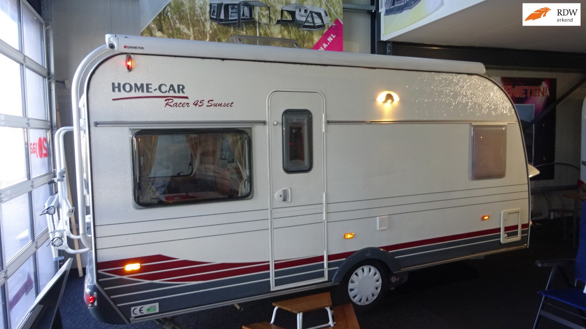 HOME CAR RACER 45 Sunset 2007 VASTBED RONDZIT MOVER Voortene, Home-car, Bedrijf, 750 - 1000 kg, Hordeur