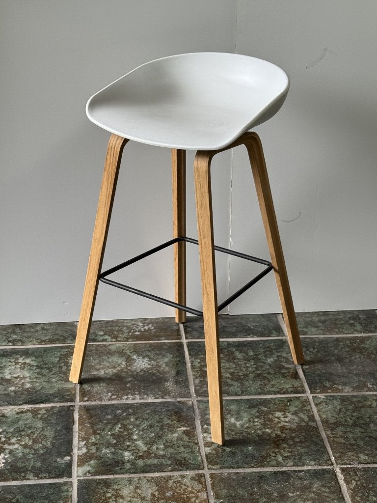 HAY AAS32 design barkruk 75cm ZGAN, Hout, Met voetsteun, 60 tot 90 cm, ?