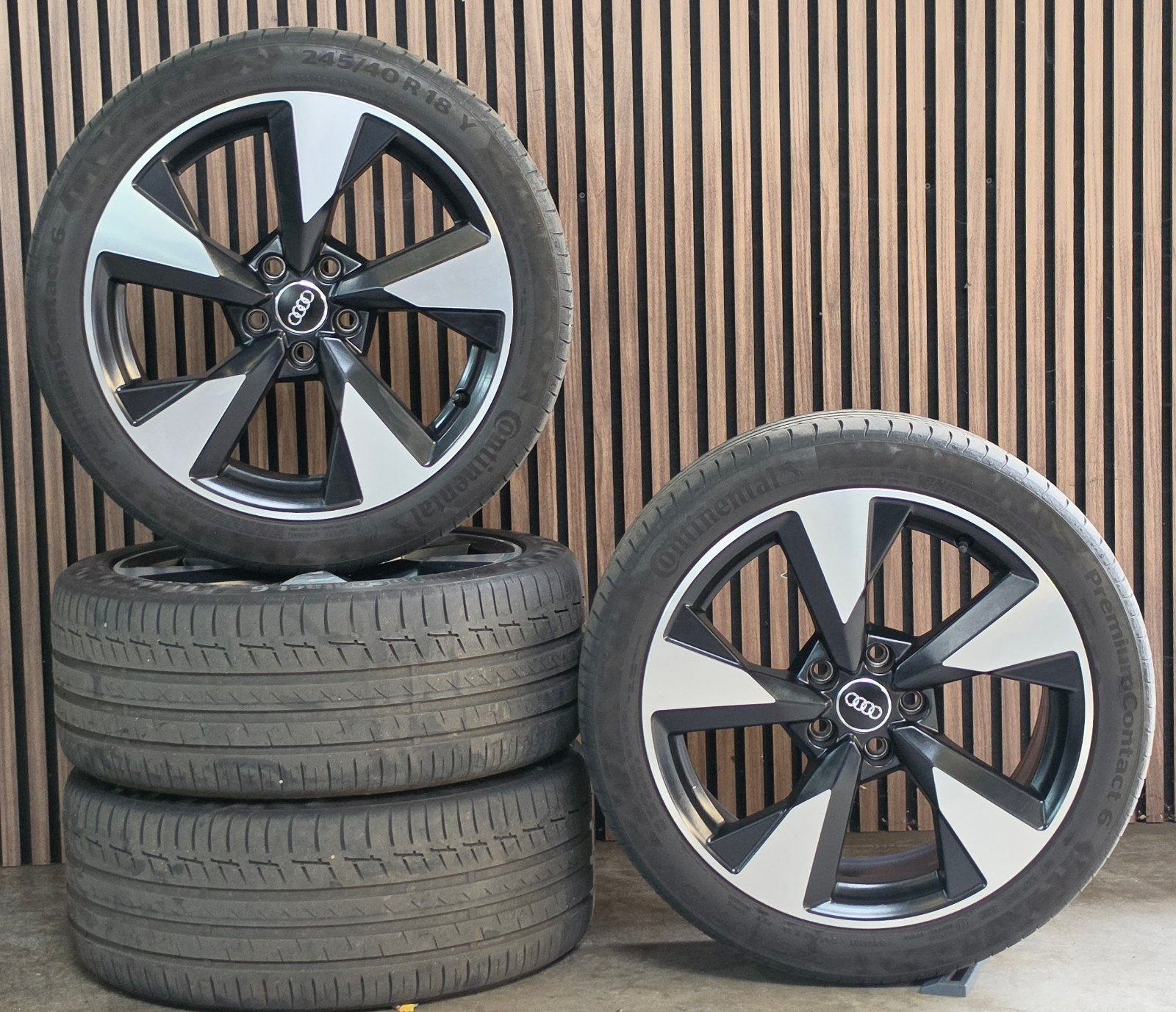ZGAN 18" Orig AUDI A4 Velgen+Banden 5x112 Passat Touran, Ophalen, Banden en Velgen, Audi, Audi