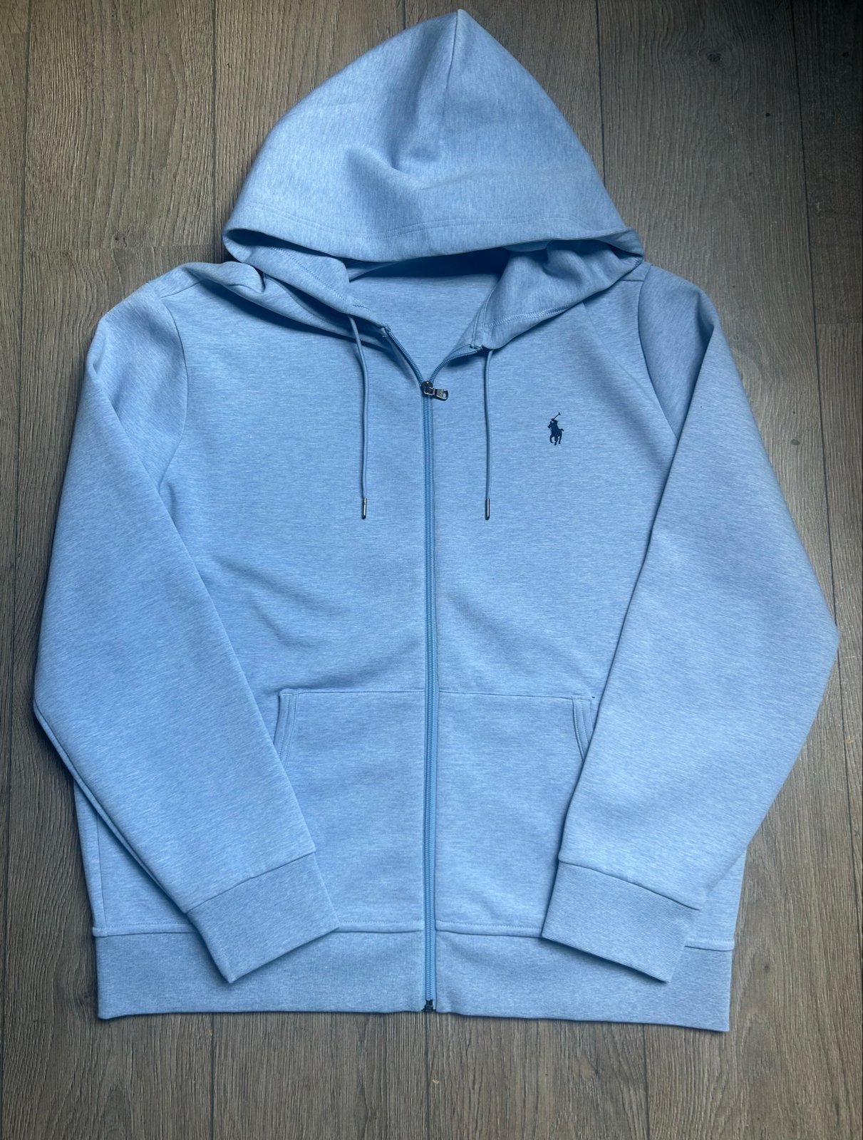 Polo Ralph Lauren hoodie - lichtblauw - maat XL, Ophalen of Verzenden, Zo goed als nieuw, Maat 56/58 (XL), Blauw