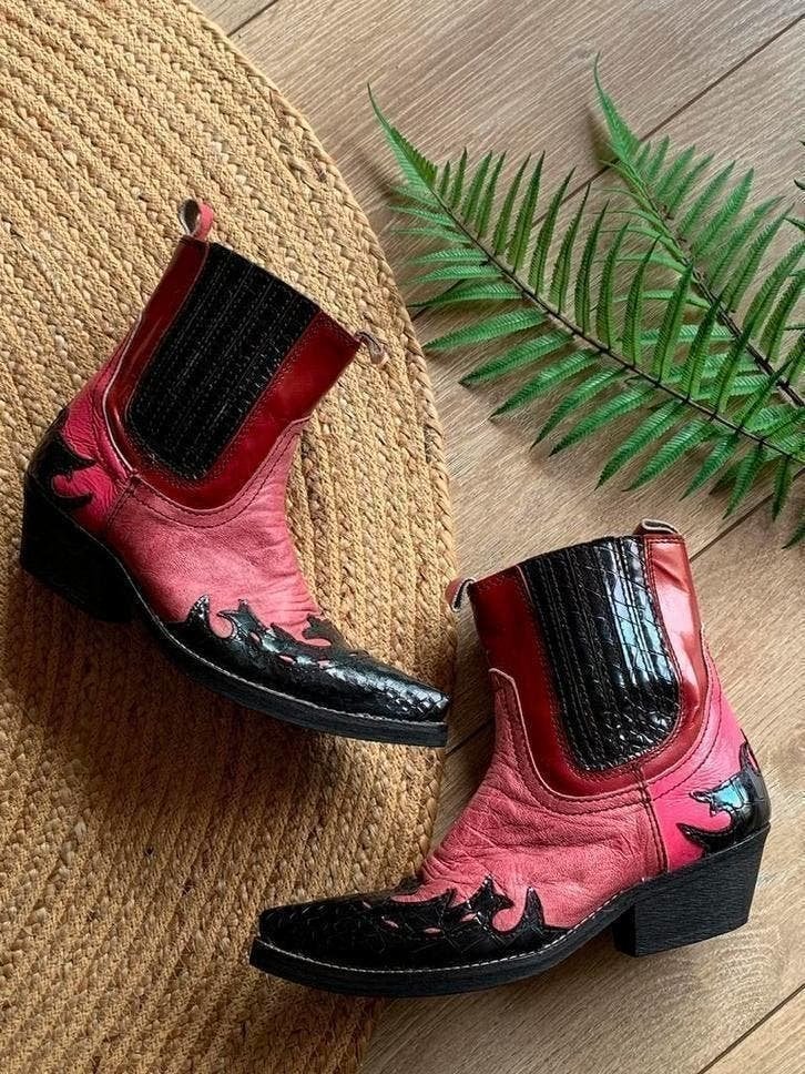 Fabrique Portugal enkellaarsjes 37 38 western boots laarzen, Kleding | Dames, Schoenen, -, -, Lage of Enkellaarzen, Nieuw