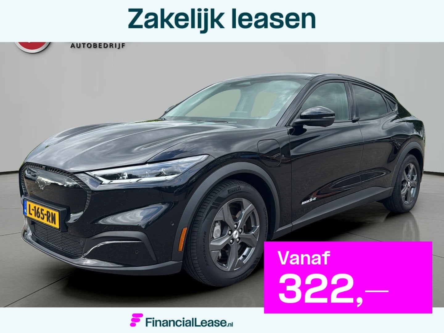 Ford Mustang Mach-E RWD 75 kWh, Auto's, Ford, Bedrijf, Lease, Financial lease, Mustang, 360° camera, ABS, Achteruitrijcamera, Adaptive Cruise Control