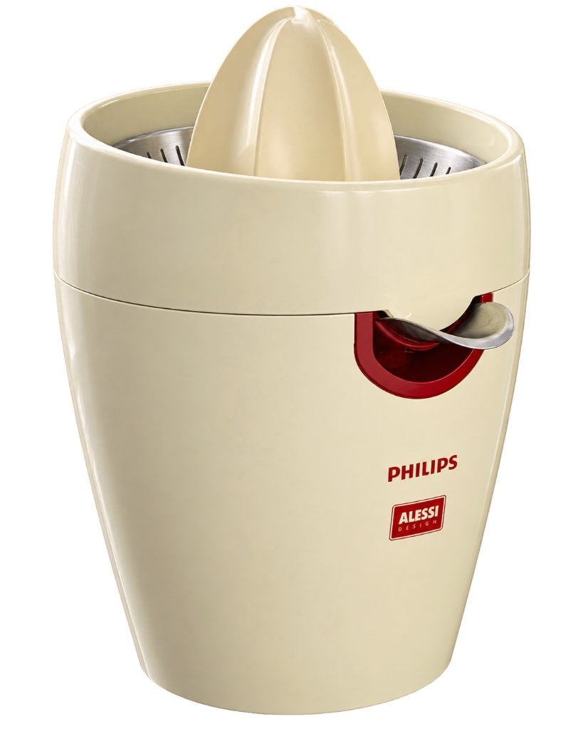 Philips Alessi Design citruspers | Vintage designklassieker, Beige, Kunststof, Ophalen of Verzenden, Alessi