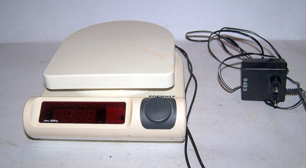 Vintage jaren '60/'70 Soehnle keukenweegschaaal met adapter., Ophalen of Verzenden