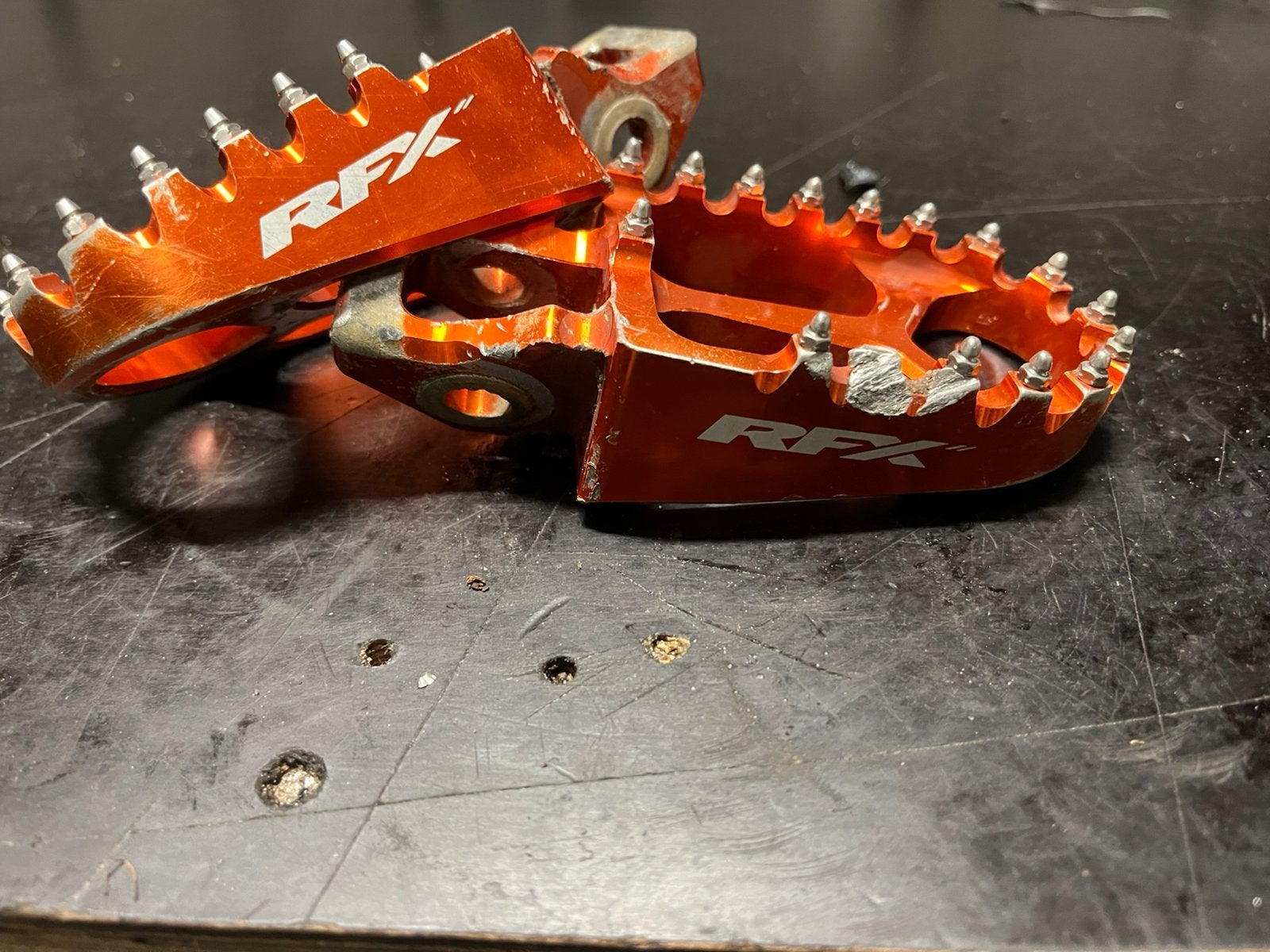 Rfx pegs voetsteunen ktm sx sxf, Ophalen of Verzenden, Gebruikt