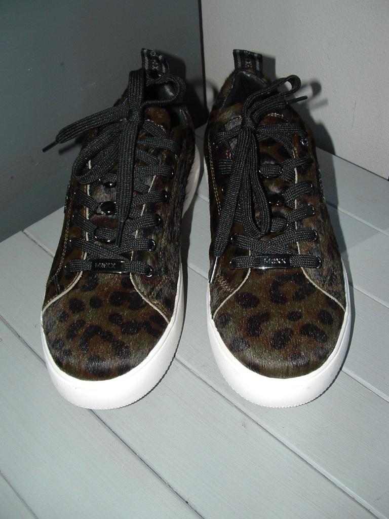 Mexx donkergroen harige sneaker gympen maat 40, 1x gedragen, Mexx, Ophalen of Verzenden, Groen, Sneakers of Gympen