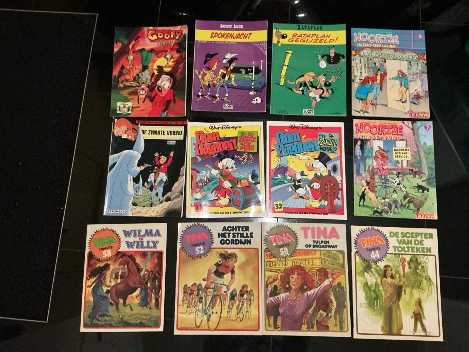 Diverse stripboeken: Goofy, Lucky Luke, Rataplan, Noortje, T, Meerdere stripboeken, Ophalen of Verzenden, Gelezen