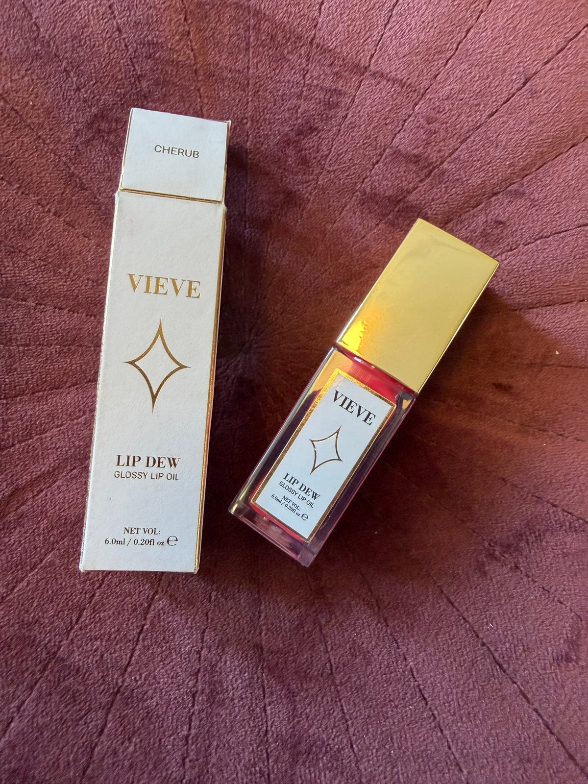 VIEVE Lip Dew Lip Gloss Oil Hybrid-Cherub Shade-Brand New, Lippen, Nieuw, Ophalen of Verzenden, Make-up