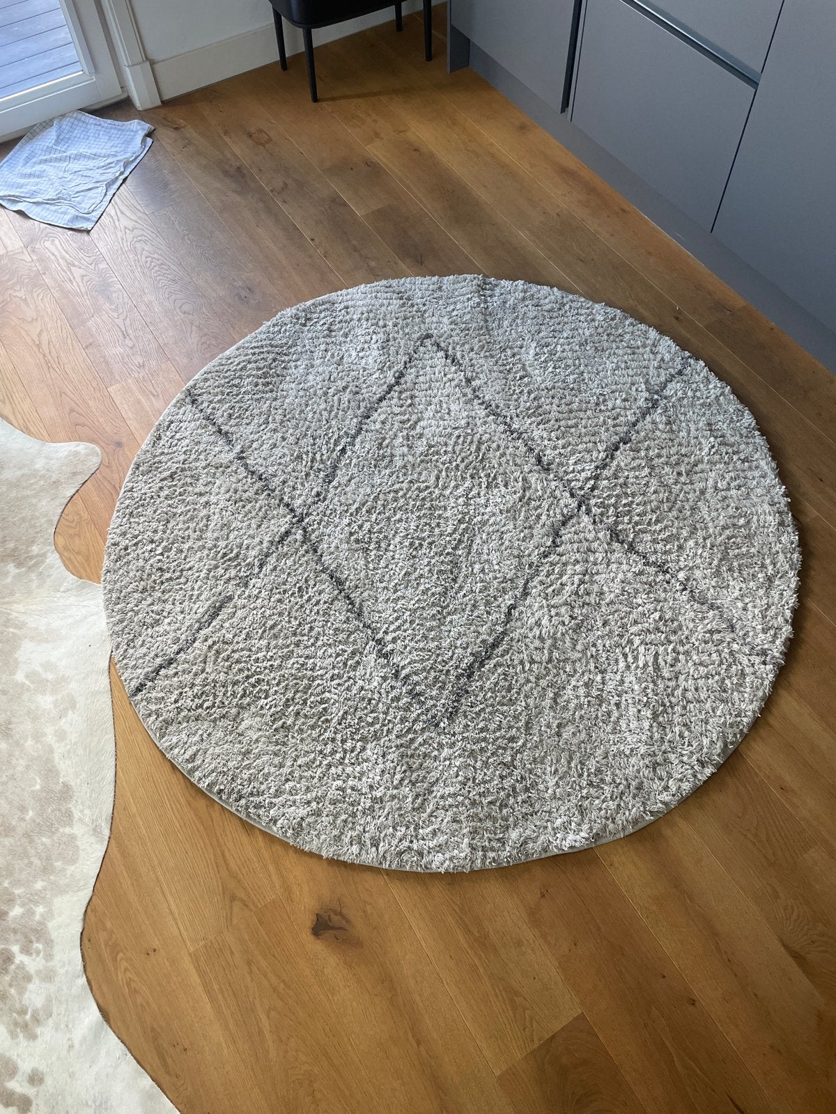 Benuta Vloerkleed Rond - Model Benno (160cm Diameter), Ophalen, 150 tot 200 cm, Rond, Zo goed als nieuw