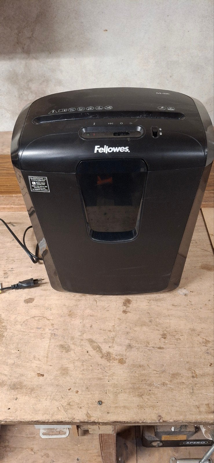 Fellowes M-8C papierversnipperaar, Ophalen of Verzenden, Gebruikt