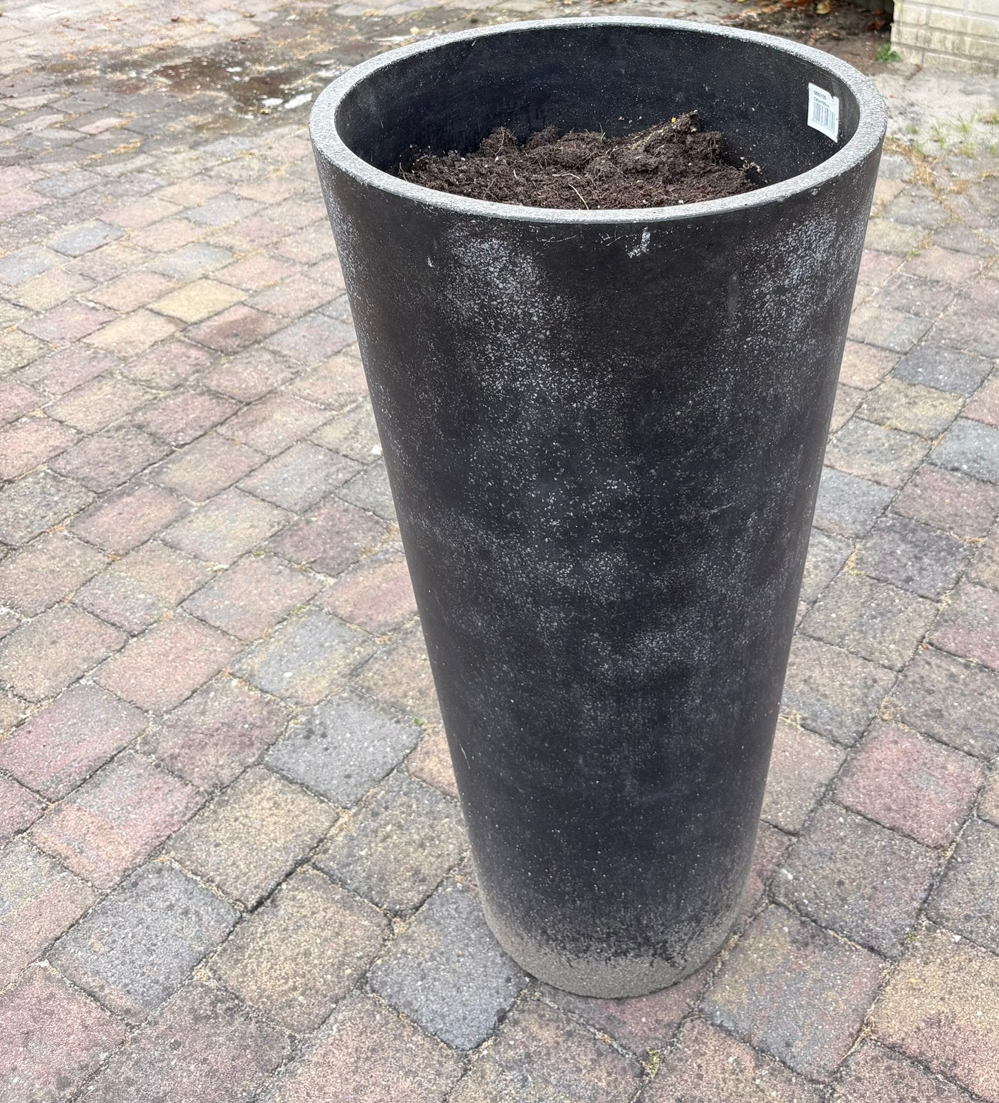 Bloempot buiten zwaar 90 cm hoog, Ophalen, Rond, Zo goed als nieuw, Aardewerk