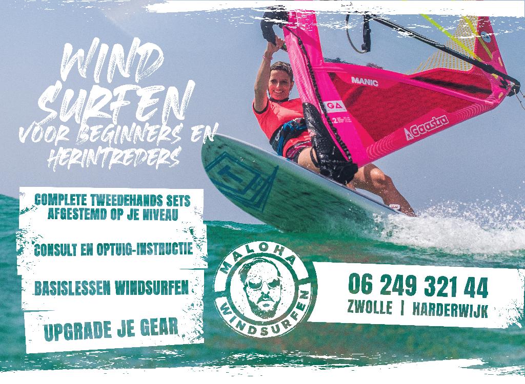 Tweedehands windsurfsets voor beginners en herintreders, Watersport en Boten, Windsurfen, Ophalen, Gebruikt, Complete set, Met draagtas