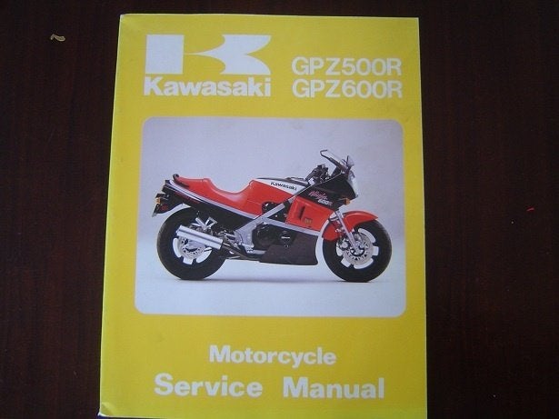 Kawasaki GPZ500R GPZ600R Ninja 1985 -1987 service manual, Motoren, Ophalen of Verzenden, Kawasaki