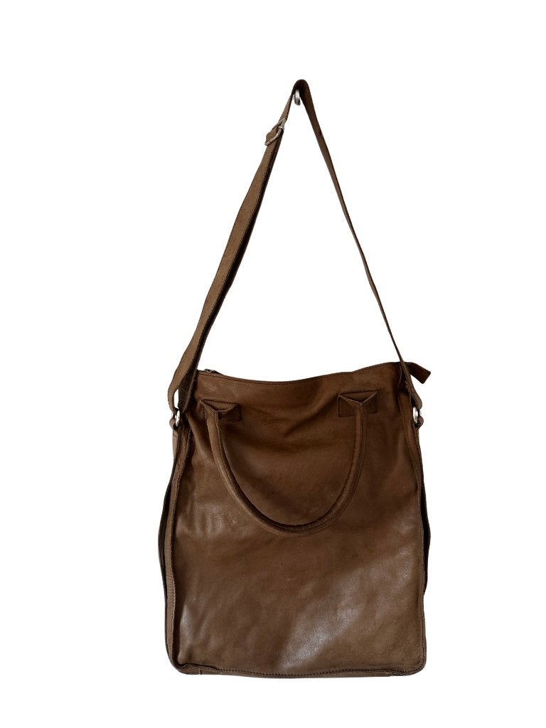 Cowboysbag schoudertas, Bruin, Ophalen of Verzenden, Leer