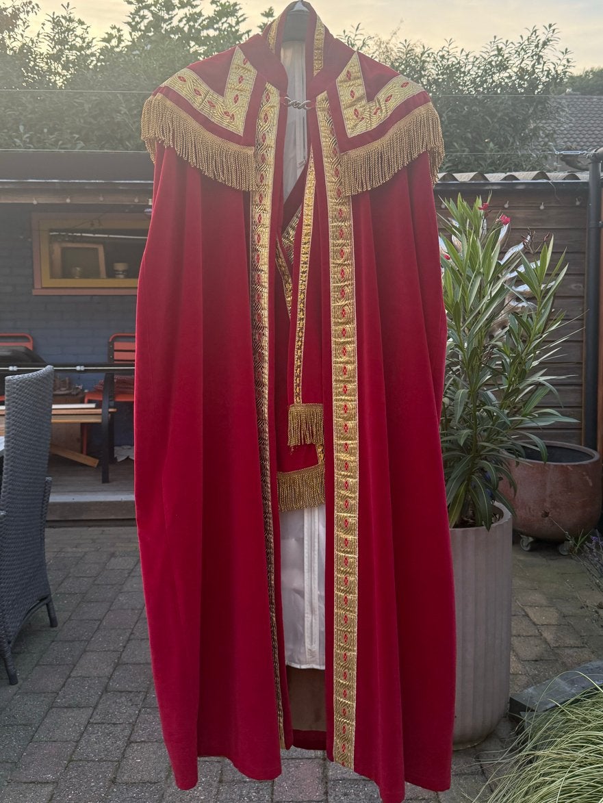 Compleet Sinterklaas Kostuum, Ophalen, Zo goed als nieuw, Kostuum, Kerst of Sinterklaas