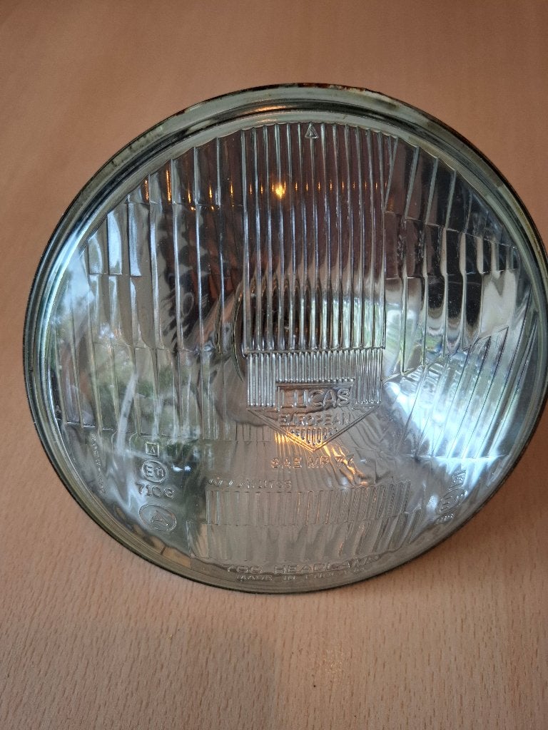 MGB Lucas 7 inch koplampen (set van 2), Auto-onderdelen, Ophalen of Verzenden, Gebruikt, MG