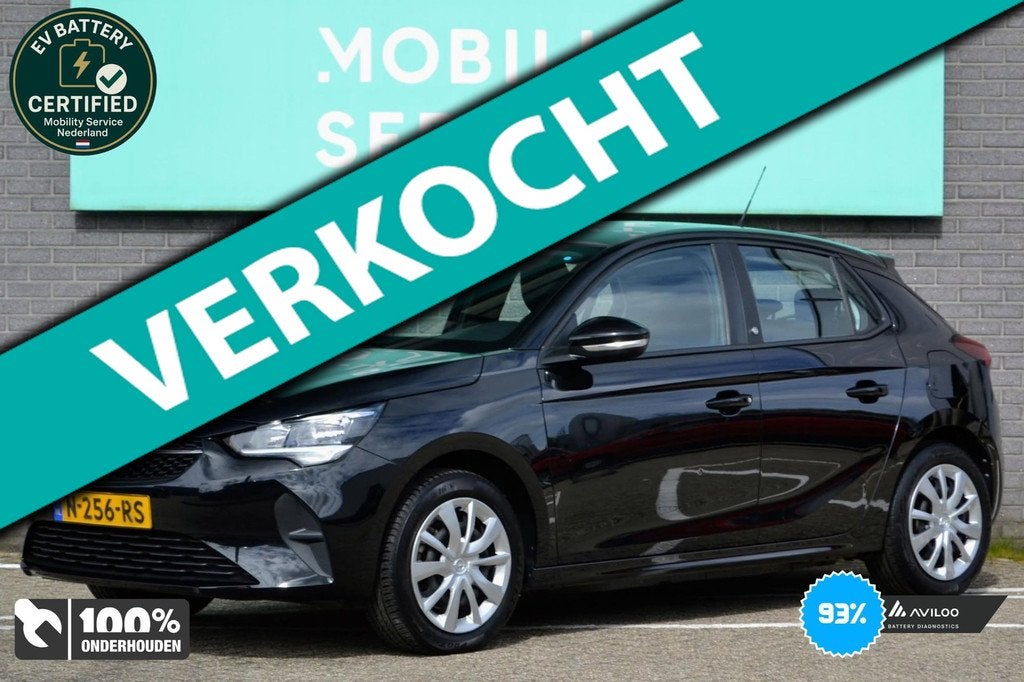 Opel Corsa-e Edition 50 kWh SOH93% CarPlay W.pomp Clima, Auto's, Opel, 330 km, Gebruikt, Zwart, Origineel Nederlands
