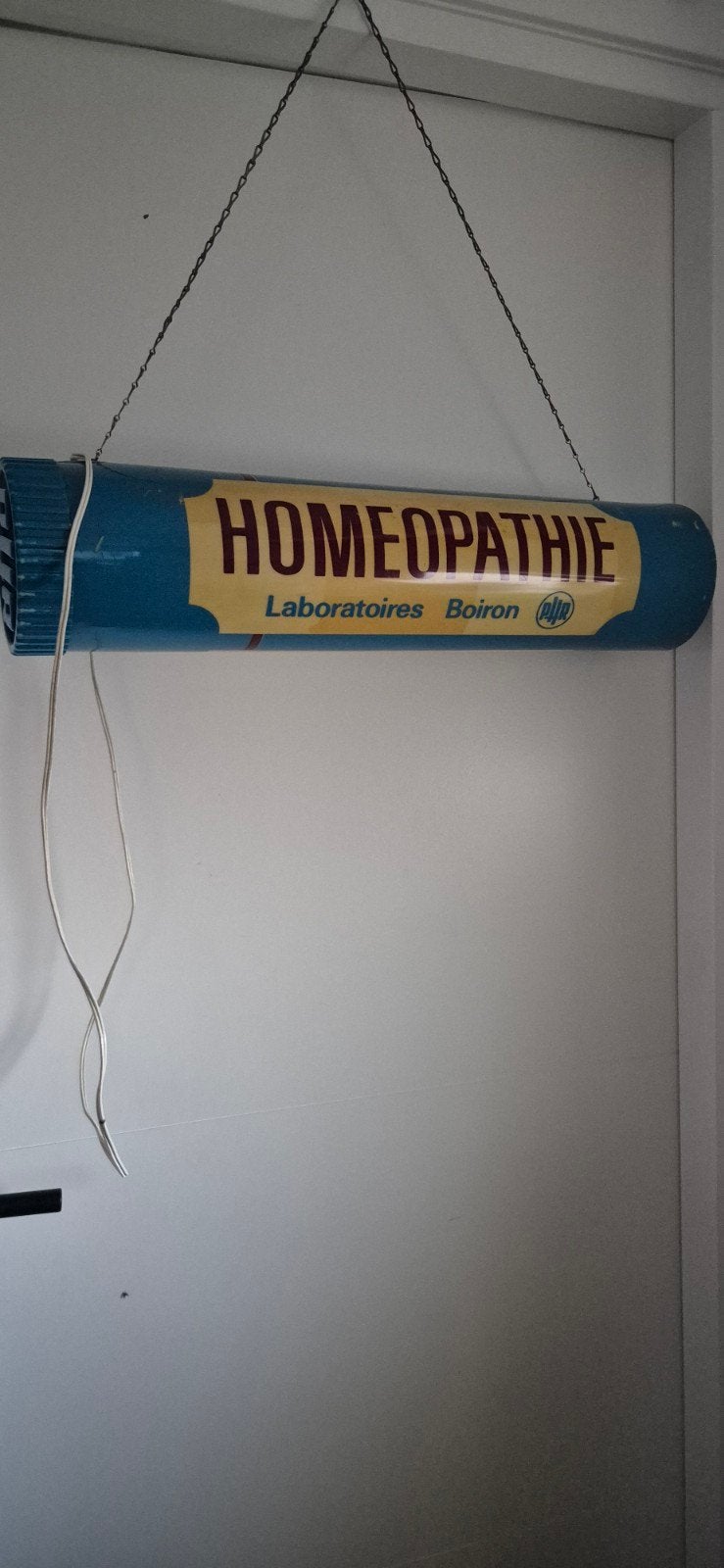 Vintage Homeopathie Boiron Lichtreclame - Apotheek Reclame, Ophalen of Verzenden