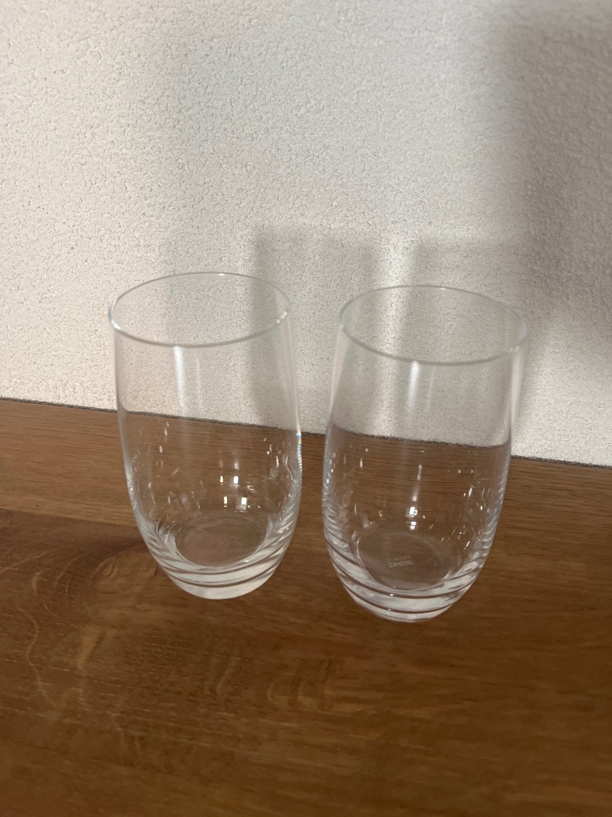 2 Schott Zwiesel glazen, Ophalen, Gebruikt, Glas, Overige merken