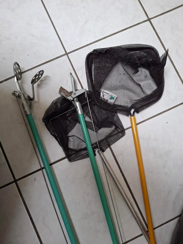 Vijver benodigdheden: schepnetten en grijper, Ophalen, Gebruikt, Overige typen