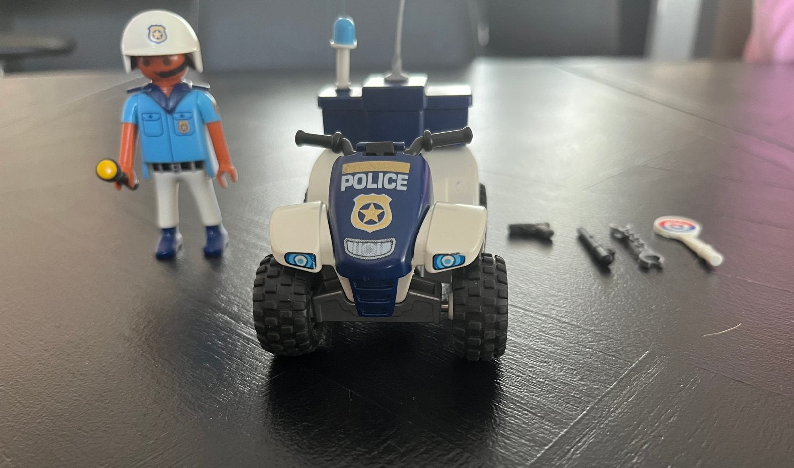 Playmobil Politie strand quad - 3655, Ophalen of Verzenden, Zo goed als nieuw, Complete set